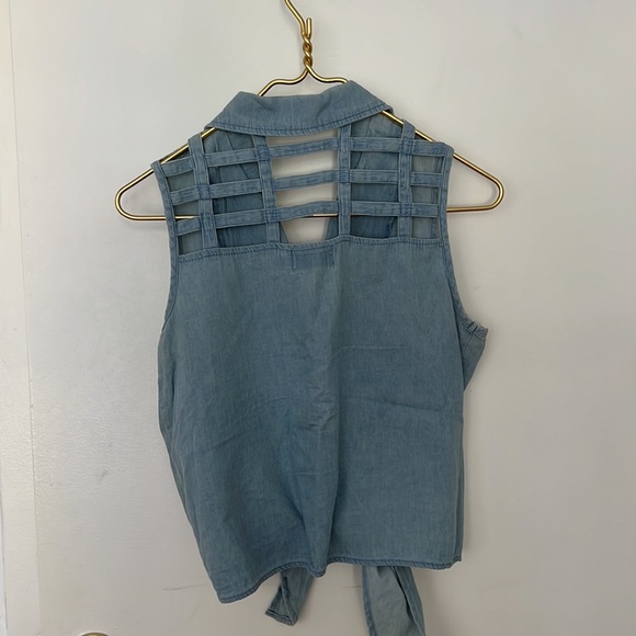 MINKPINK Denim Tank Top - Picture 2 of 2